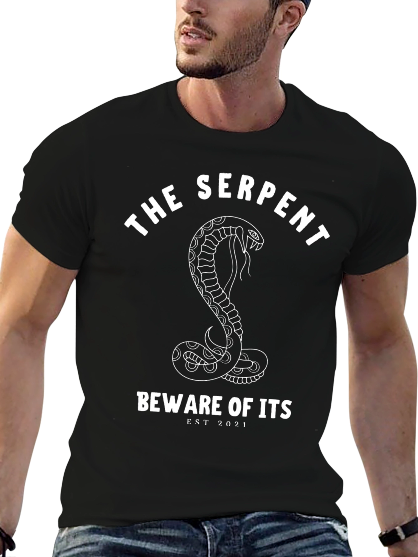 Camiseta Negra La Serpiente - Estilo y Misterio