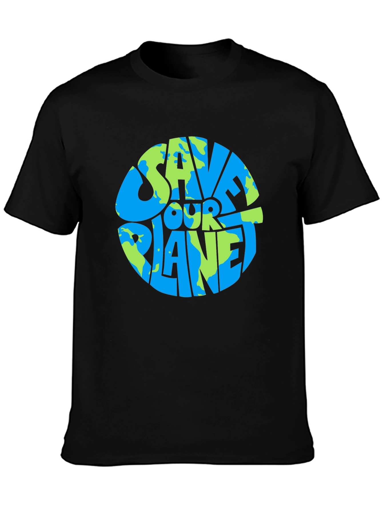 Camiseta Negra Salva Nuestro Planeta