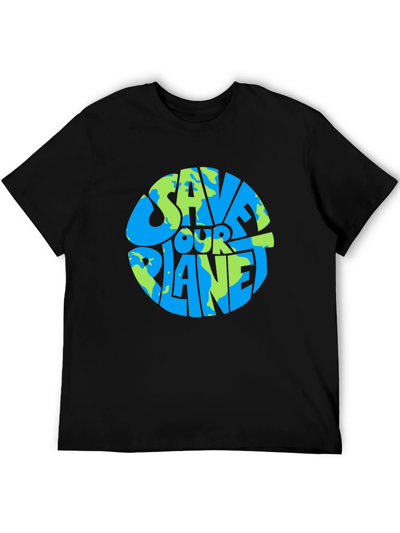 Camiseta Negra Salva Nuestro Planeta