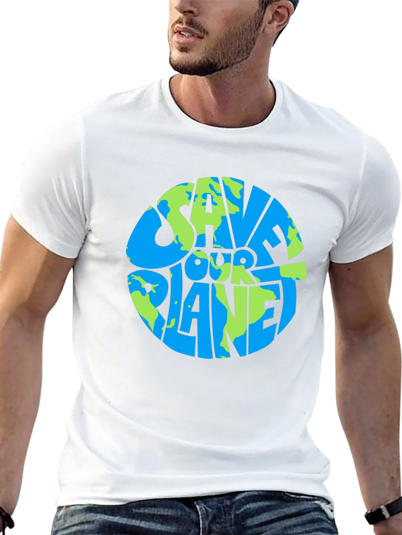 Camiseta Negra Salva Nuestro Planeta