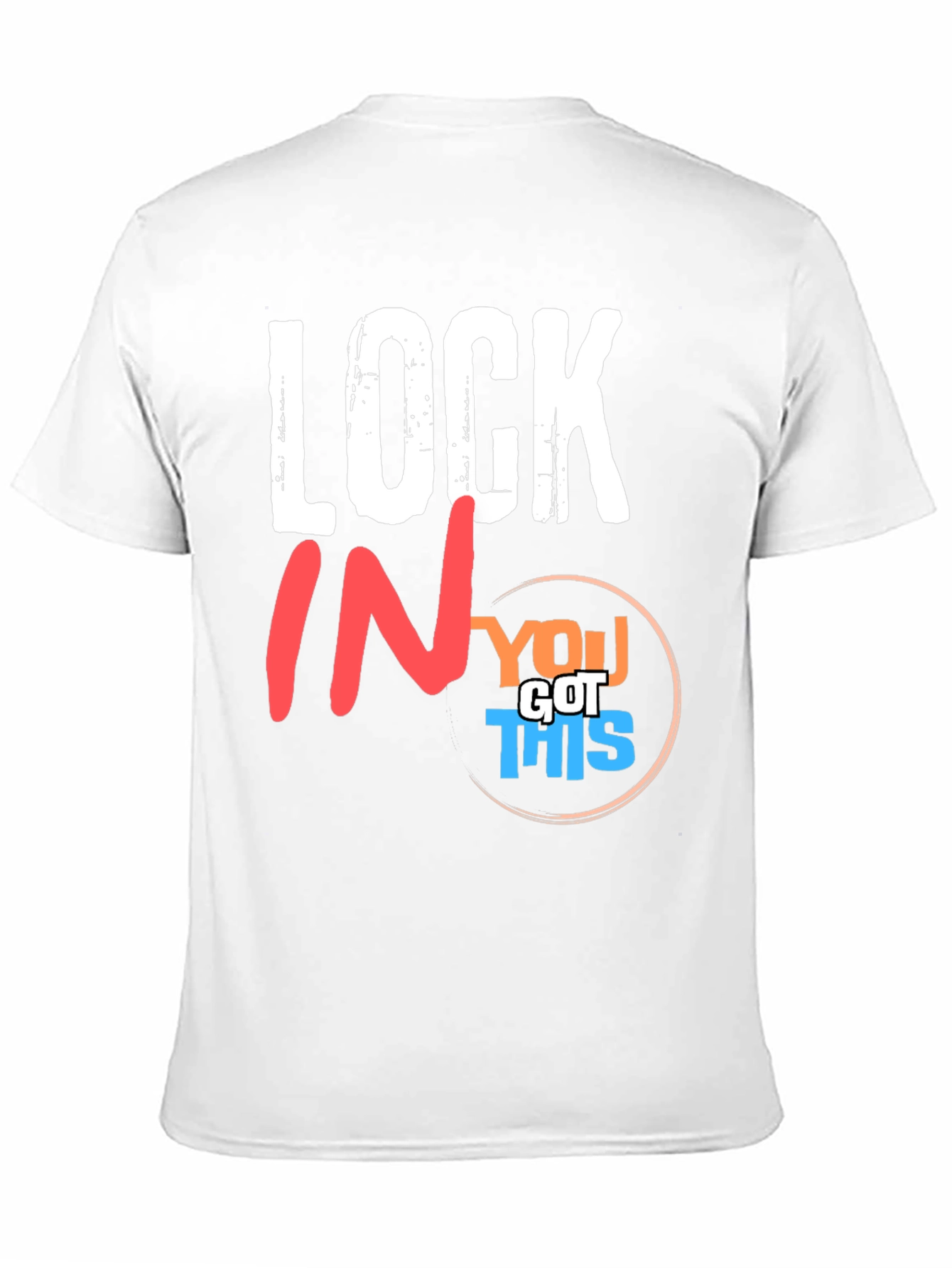 Camiseta Negra Motivacional Lock In You Got This