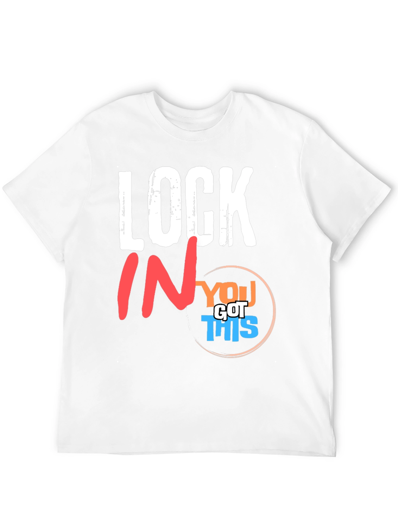 Camiseta Negra Motivacional Lock In You Got This