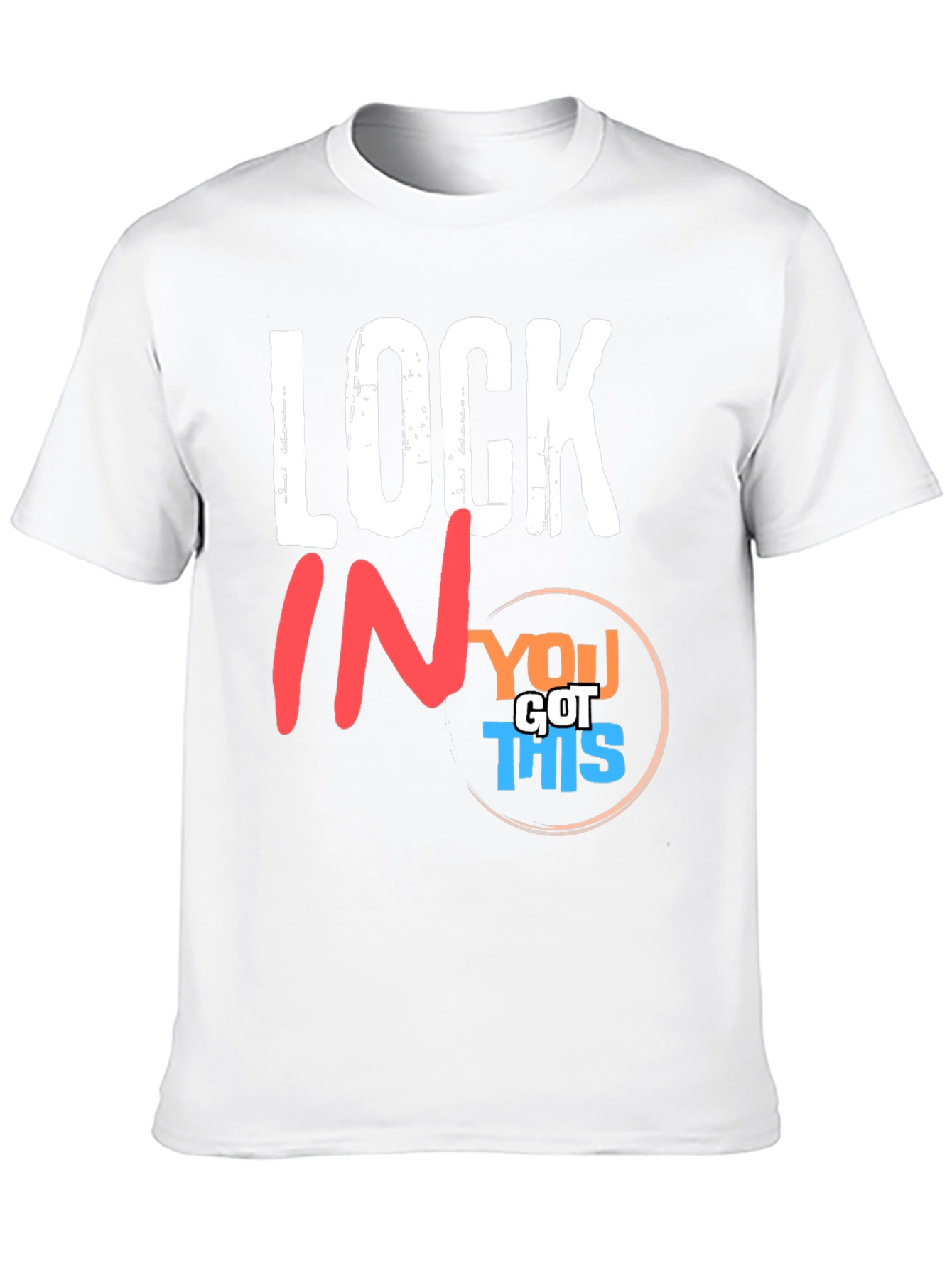 Camiseta Negra Motivacional Lock In You Got This