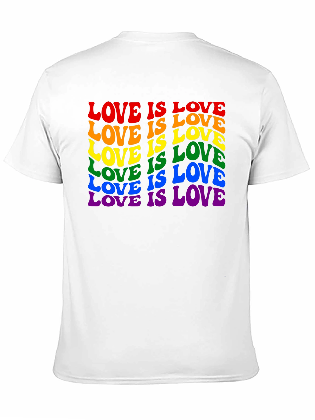 Camiseta Negra Love is Love LGBTQ+ Orgullo