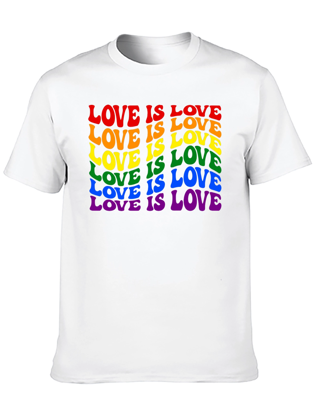 Camiseta Negra Love is Love LGBTQ+ Orgullo