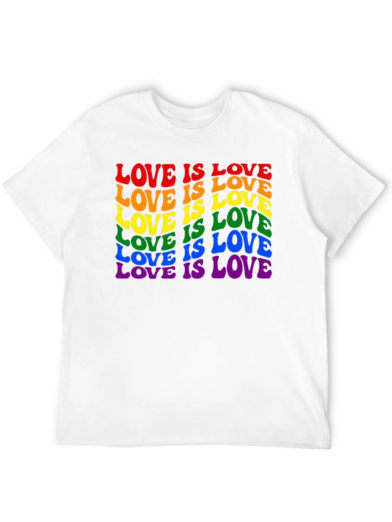 Camiseta Negra Love is Love LGBTQ+ Orgullo