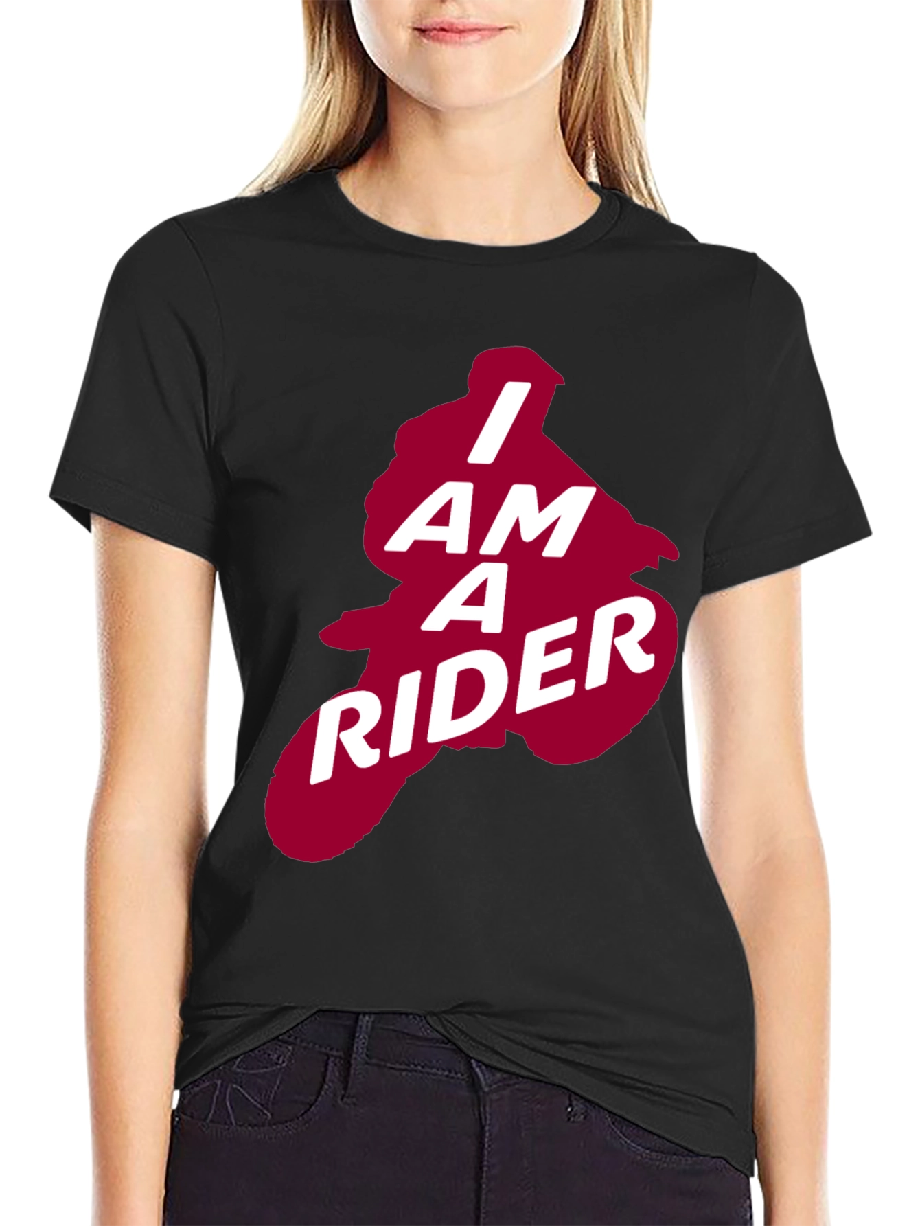 Camiseta Negra I Am A Rider