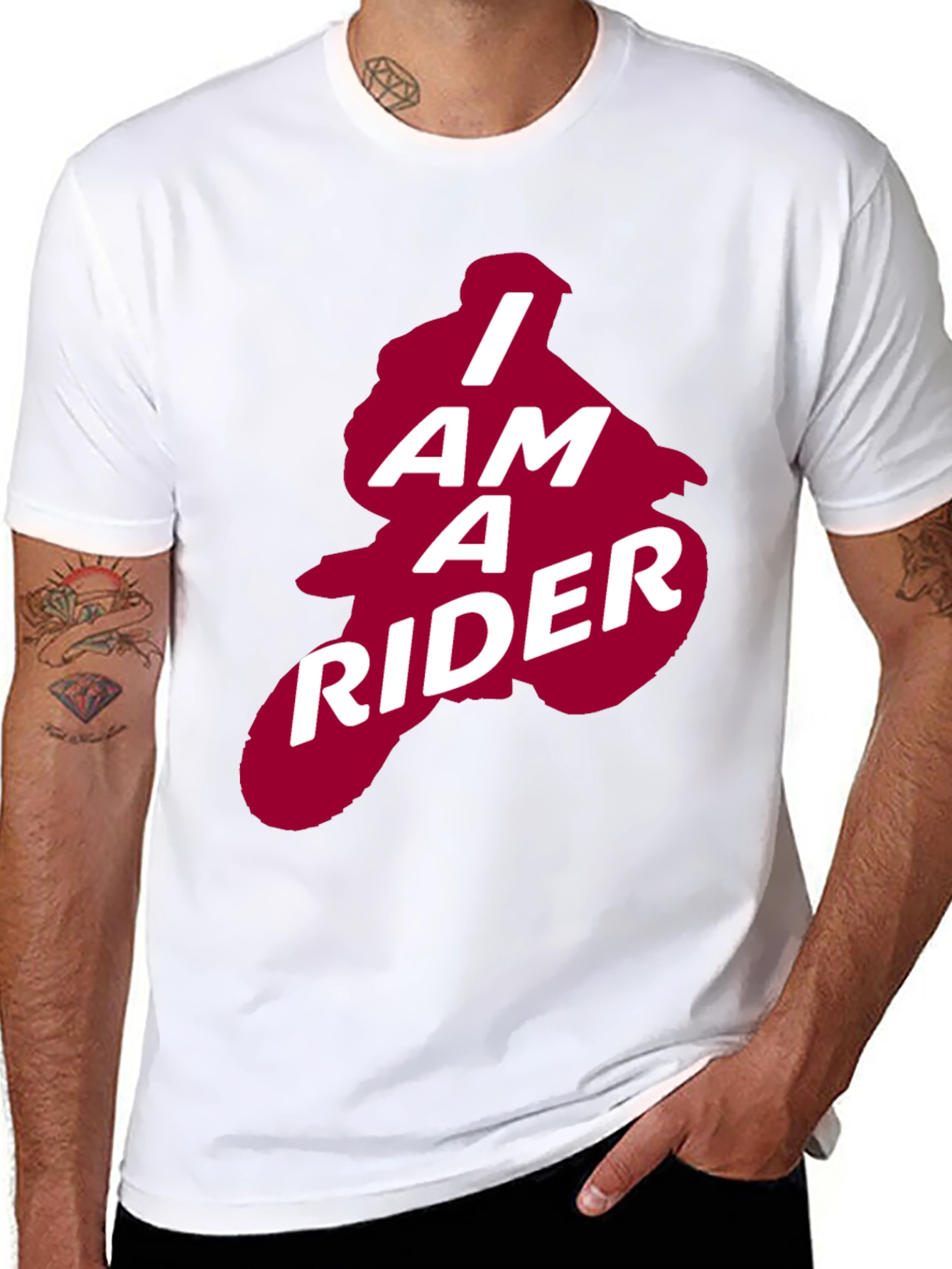 Camiseta Negra I Am A Rider