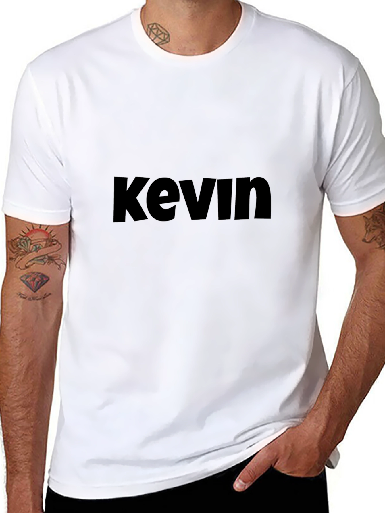 Camiseta Negra Kevin - Diseño Casual y Cómoda