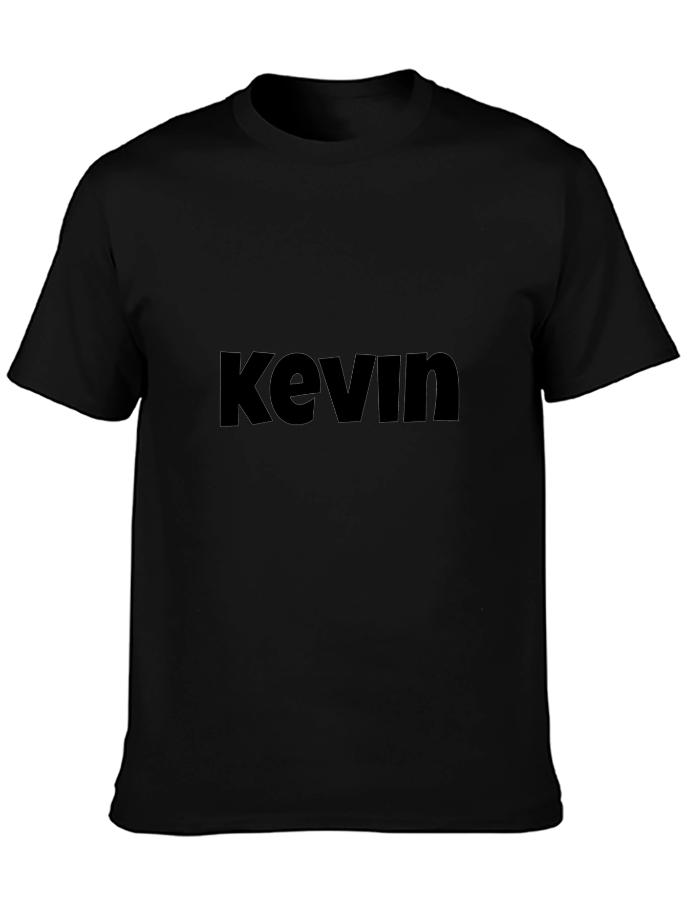 Camiseta Negra Kevin - Diseño Casual y Cómoda
