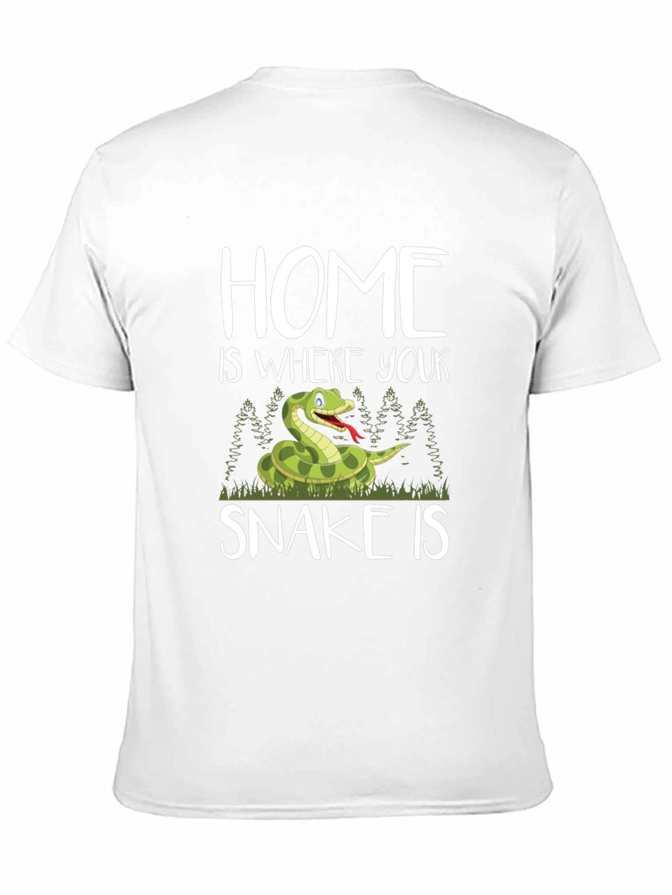 Camiseta Negra Hogar es donde está tu serpiente