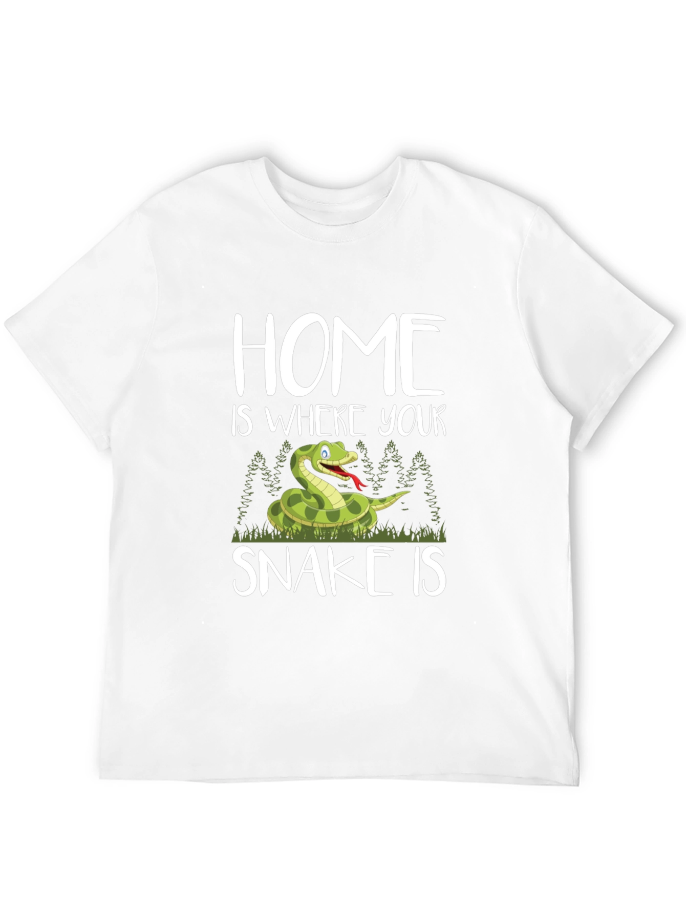Camiseta Negra Hogar es donde está tu serpiente