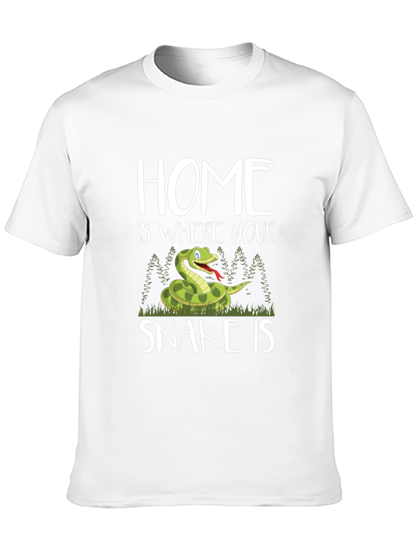 Camiseta Negra Hogar es donde está tu serpiente