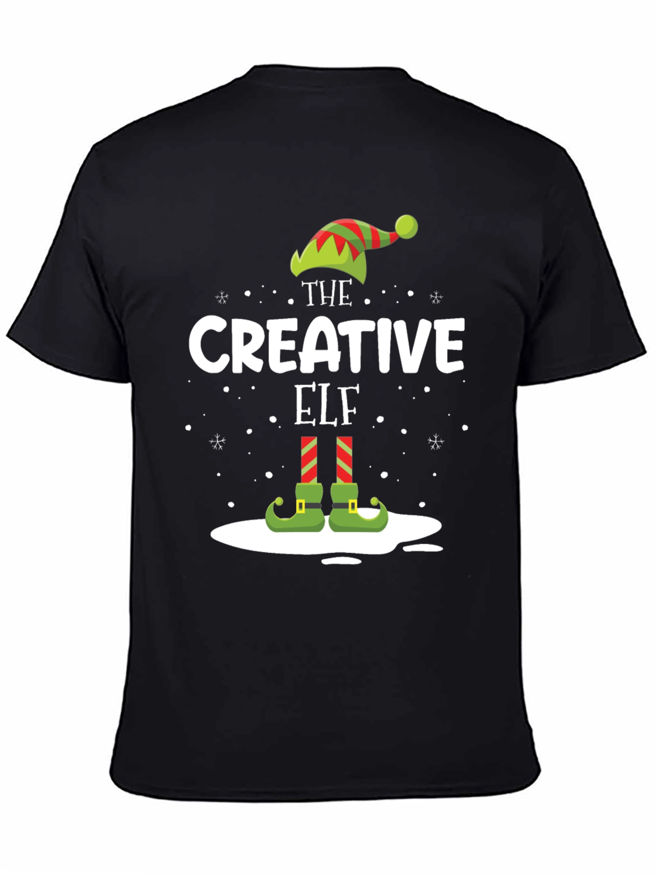 Camiseta Negra Navideña The Creative Elf