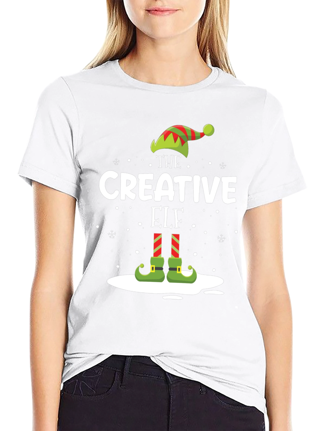 Camiseta Negra Navideña The Creative Elf