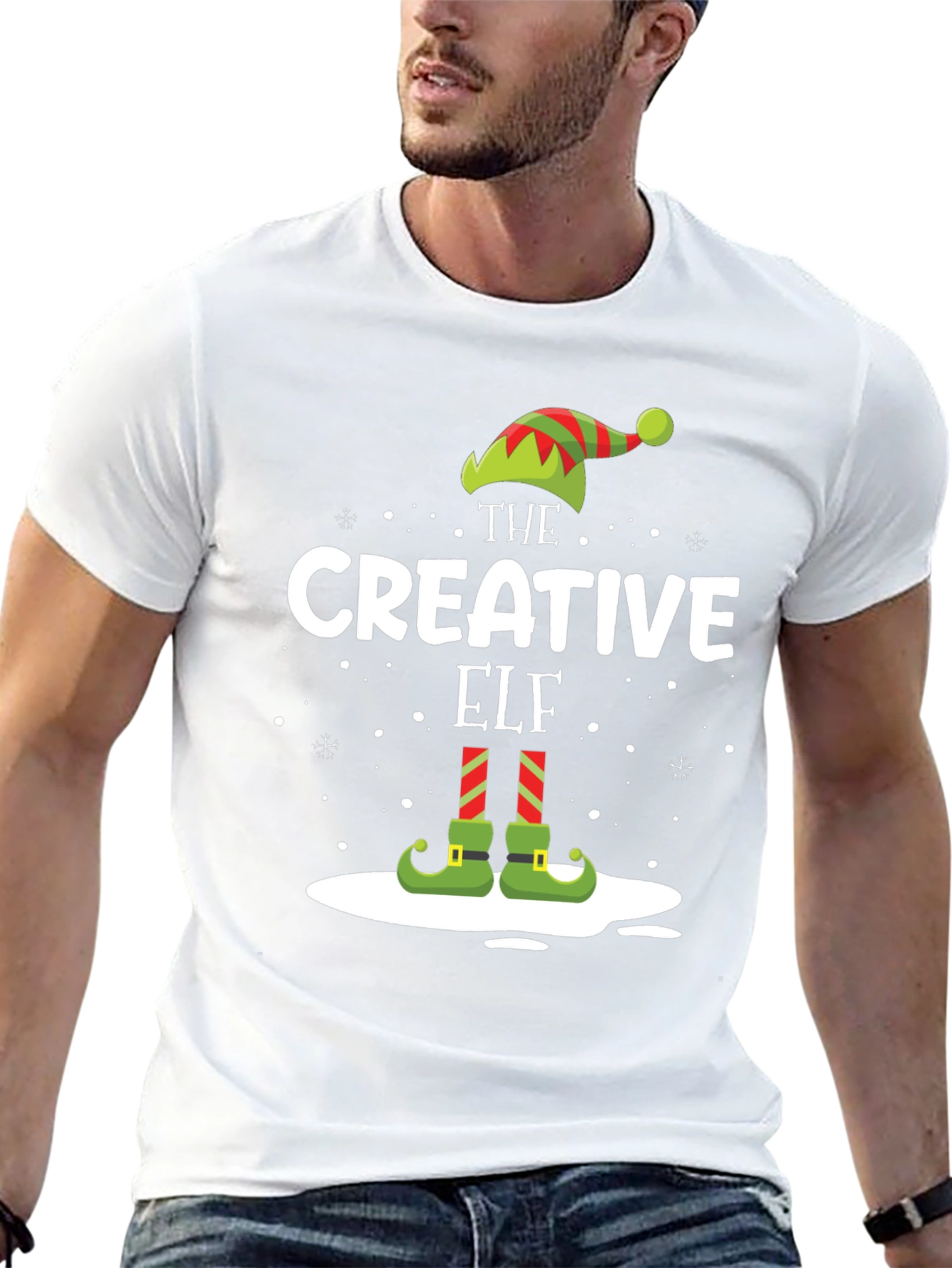 Camiseta Negra Navideña The Creative Elf