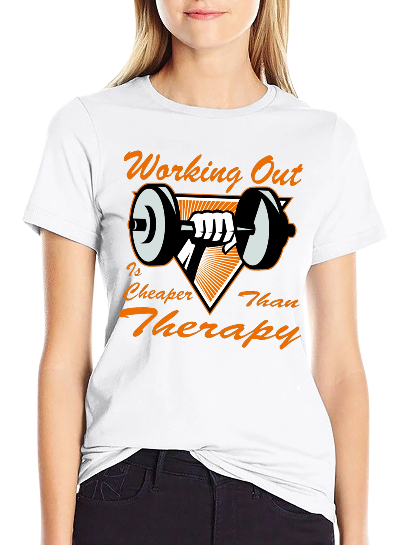 Camiseta Negra con Diseño de Gimnasio Motivacional