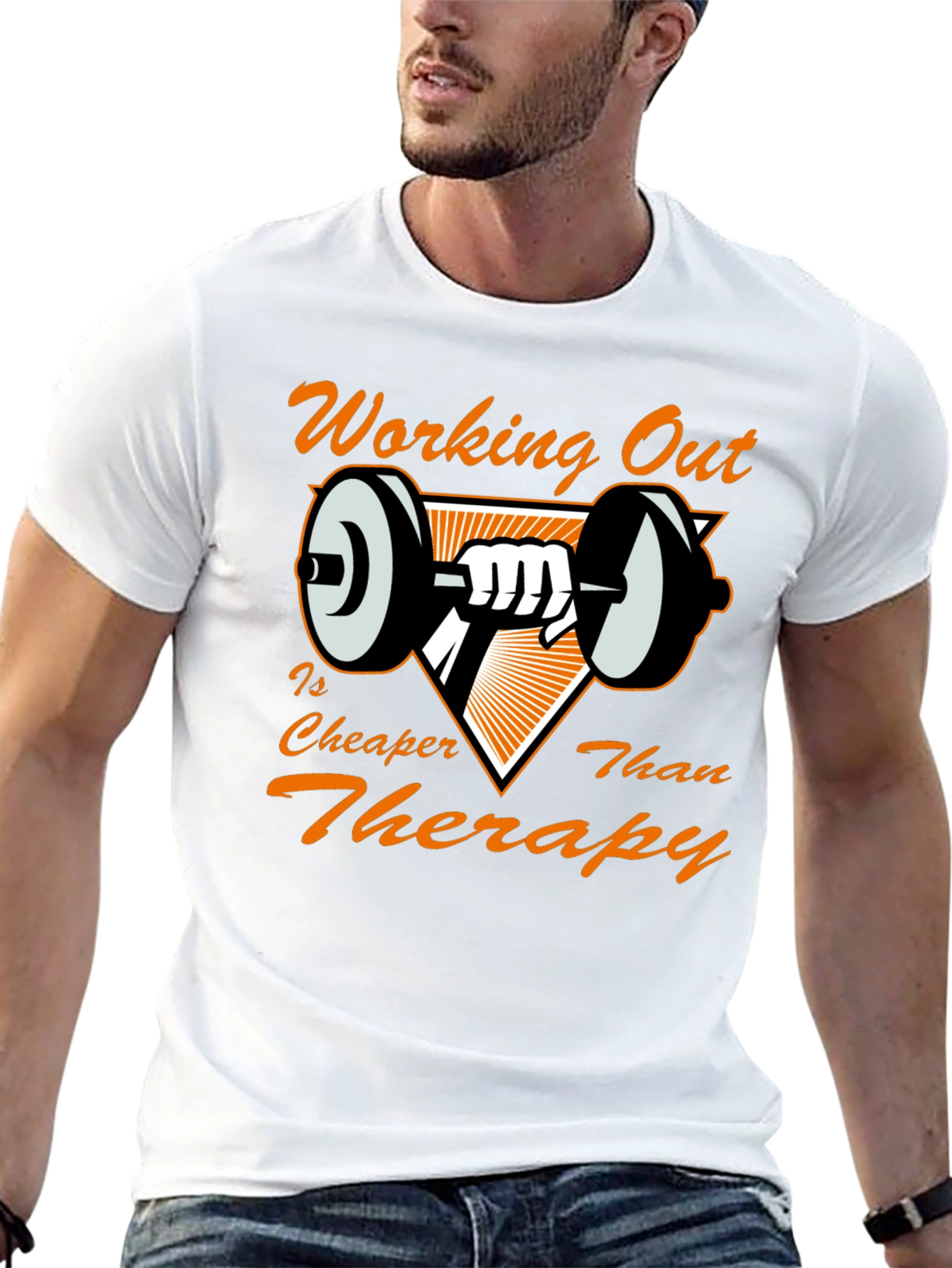 Camiseta Negra con Diseño de Gimnasio Motivacional