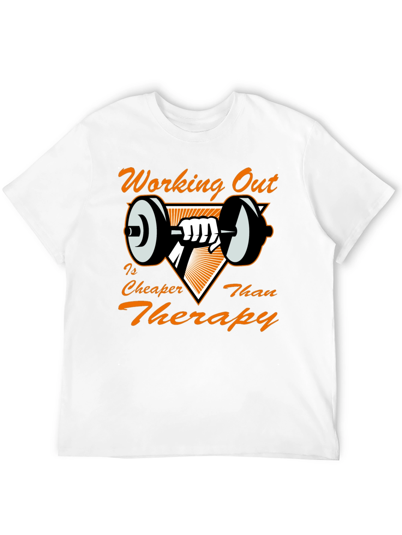 Camiseta Negra con Diseño de Gimnasio Motivacional