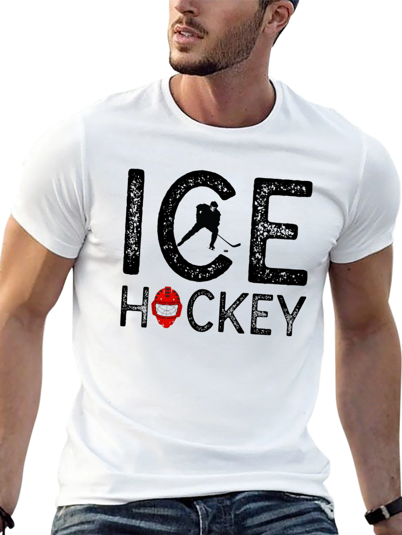 Camiseta Negra Ice Hockey