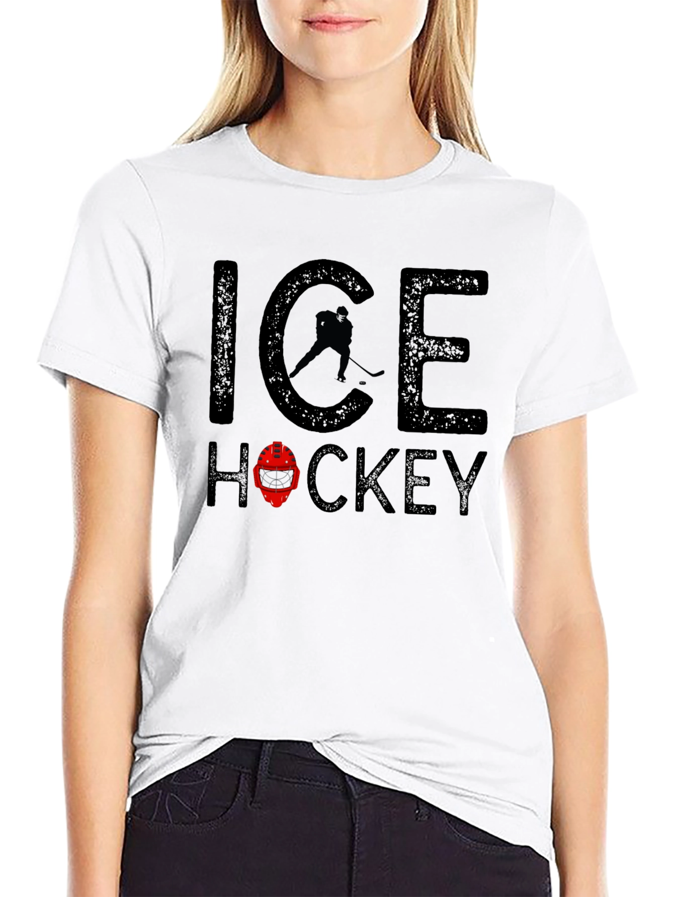 Camiseta Negra Ice Hockey