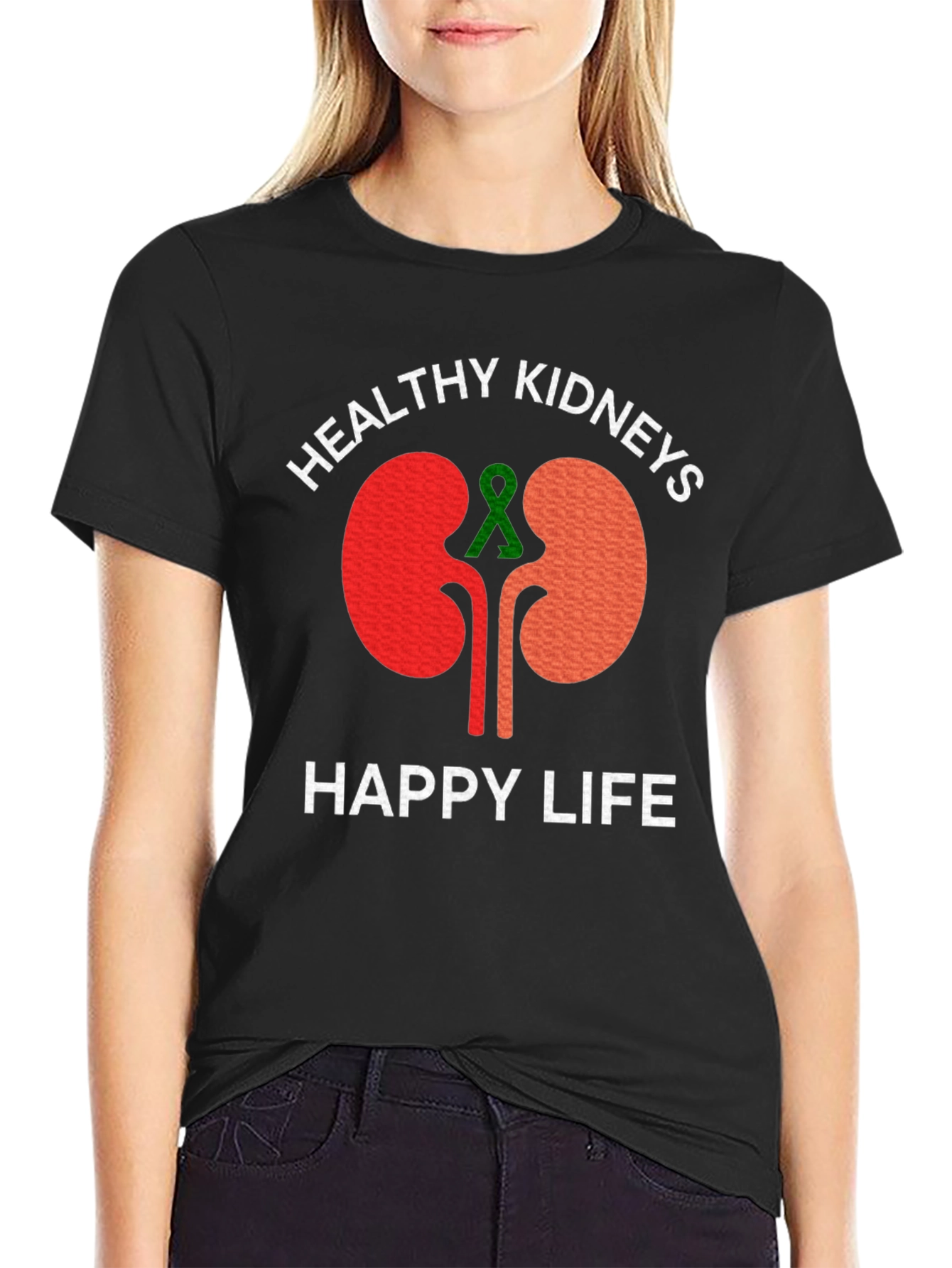 Camiseta Riñones Saludables Vida Feliz