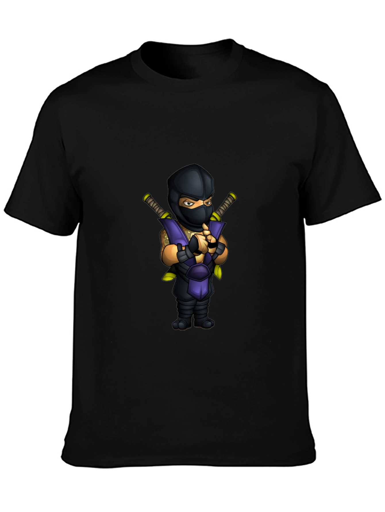 Camiseta Negra Ninja Mortal Kombat Sub-Zero