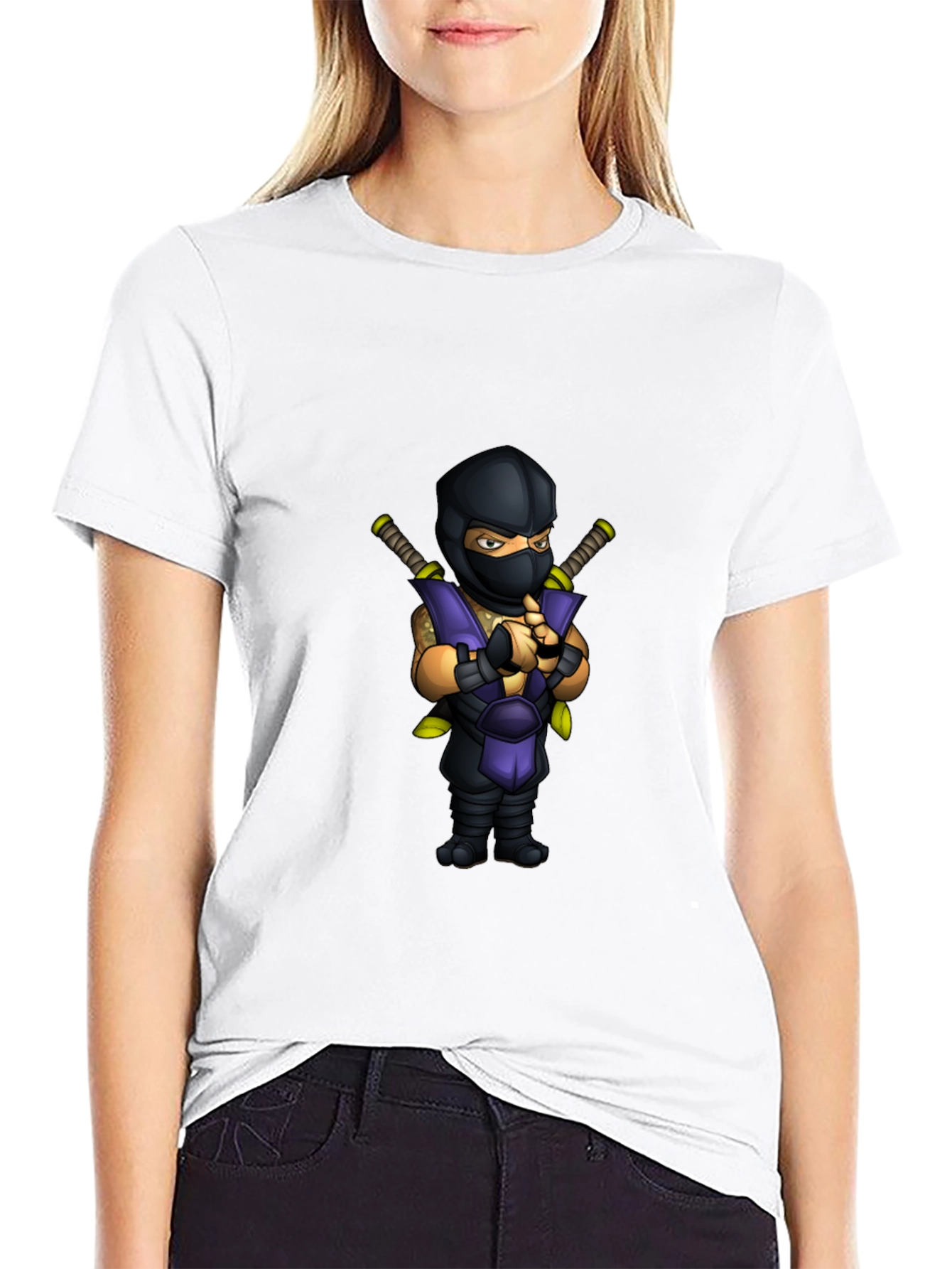 Camiseta Negra Ninja Mortal Kombat Sub-Zero