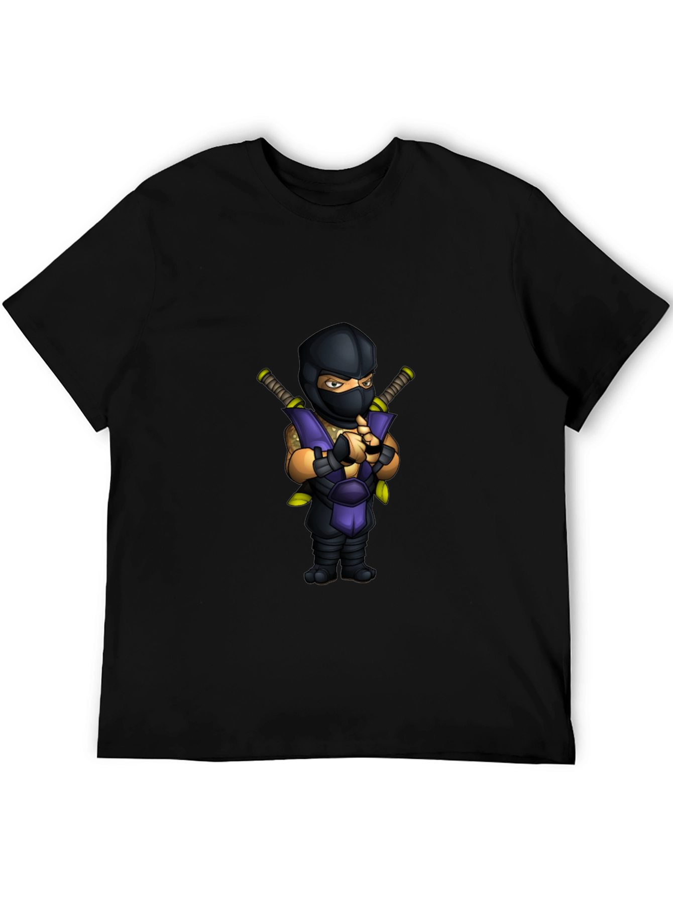 Camiseta Negra Ninja Mortal Kombat Sub-Zero