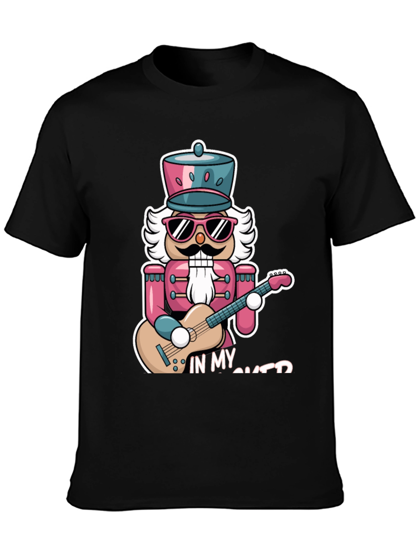 Camiseta Negra Nutcracker Guitarrista