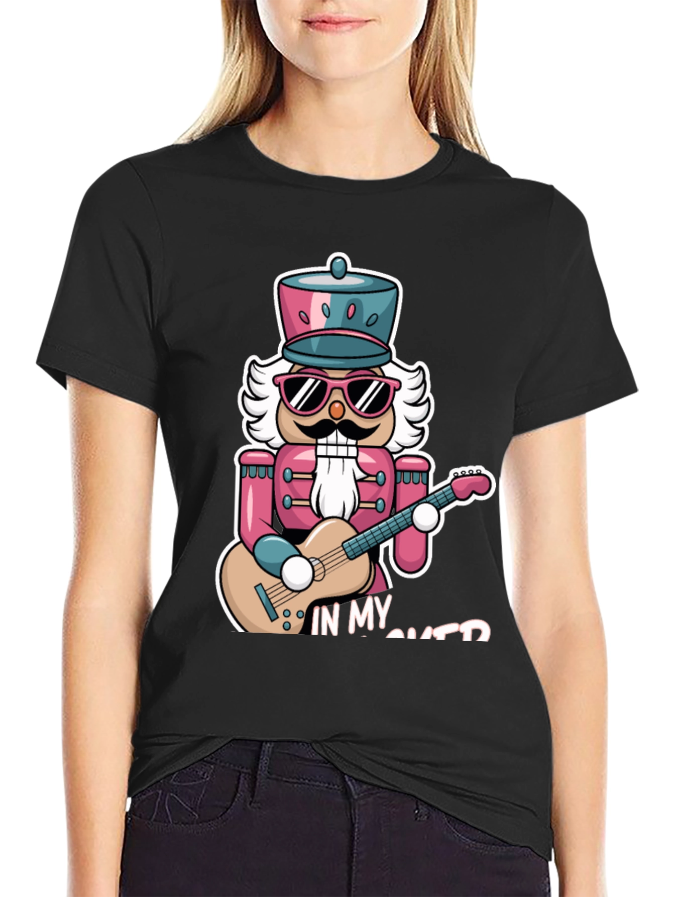 Camiseta Negra Nutcracker Guitarrista