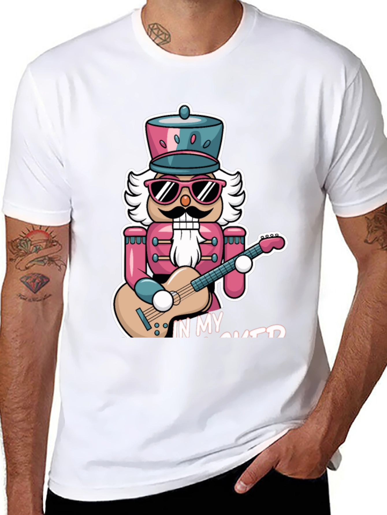 Camiseta Negra Nutcracker Guitarrista