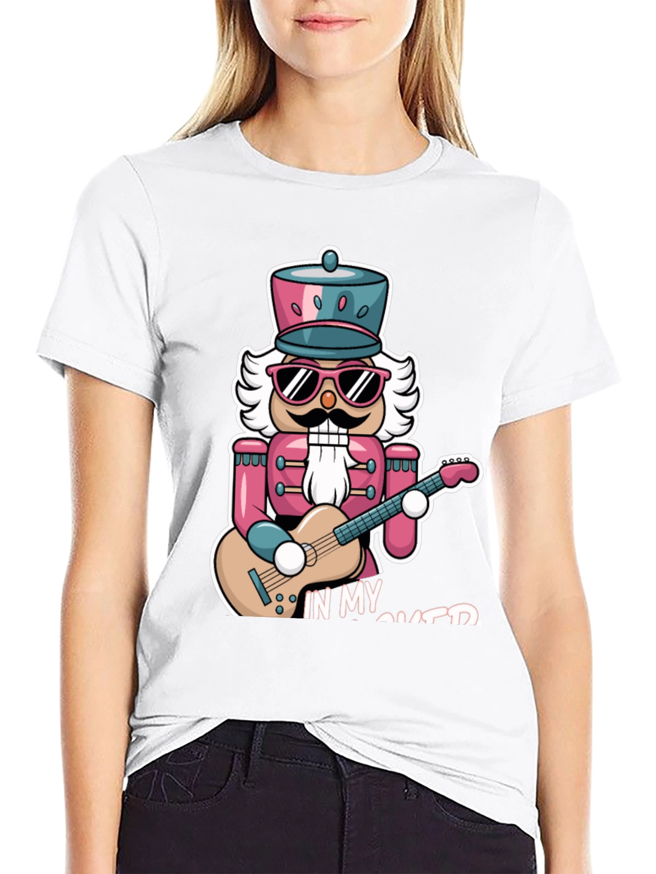 Camiseta Negra Nutcracker Guitarrista