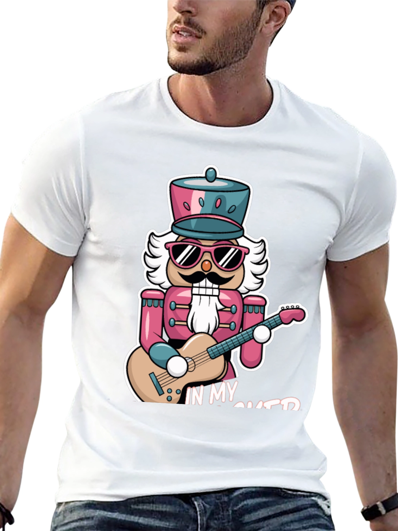 Camiseta Negra Nutcracker Guitarrista