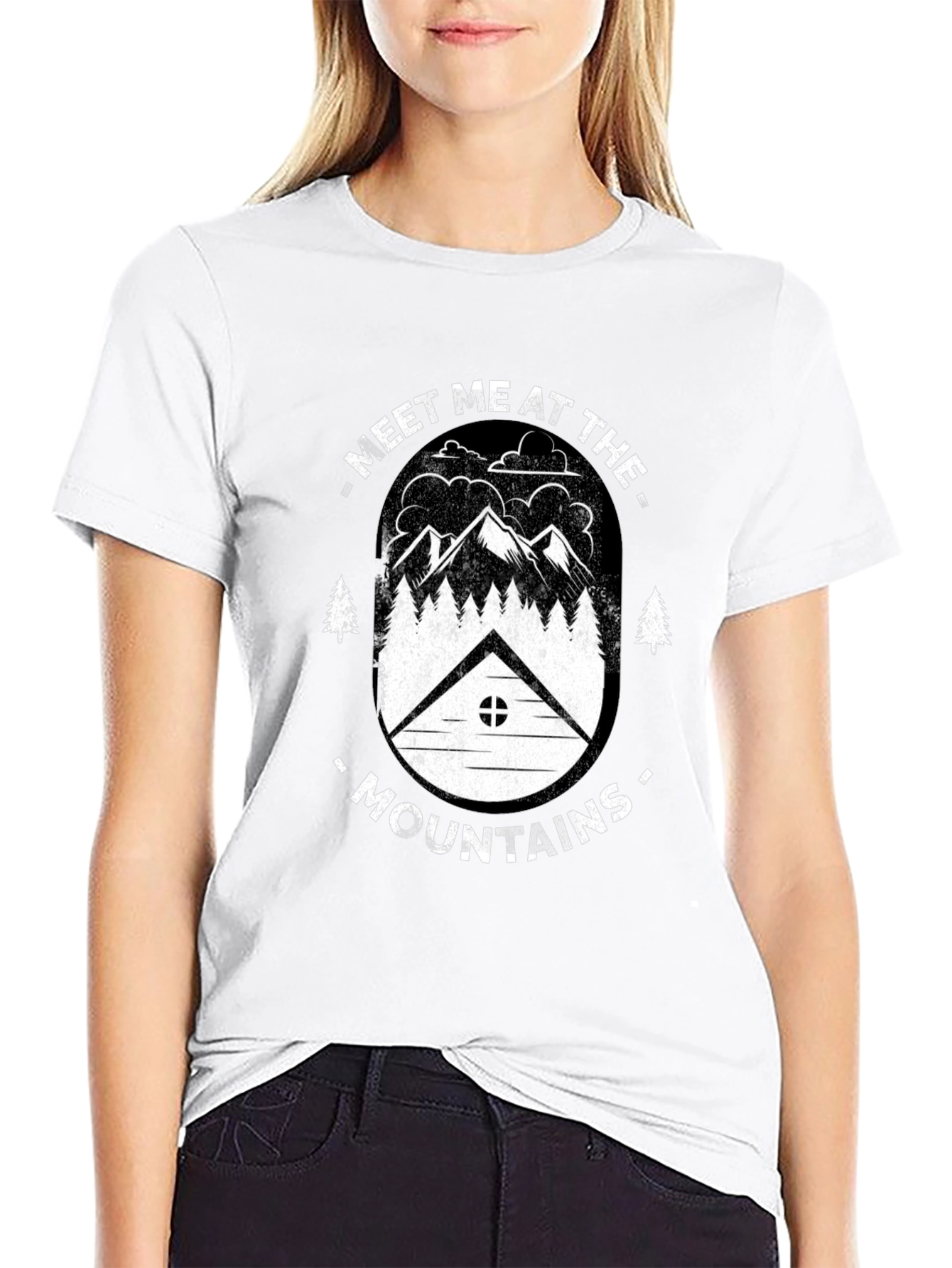 Camiseta Negra Meet Me At The Mountains