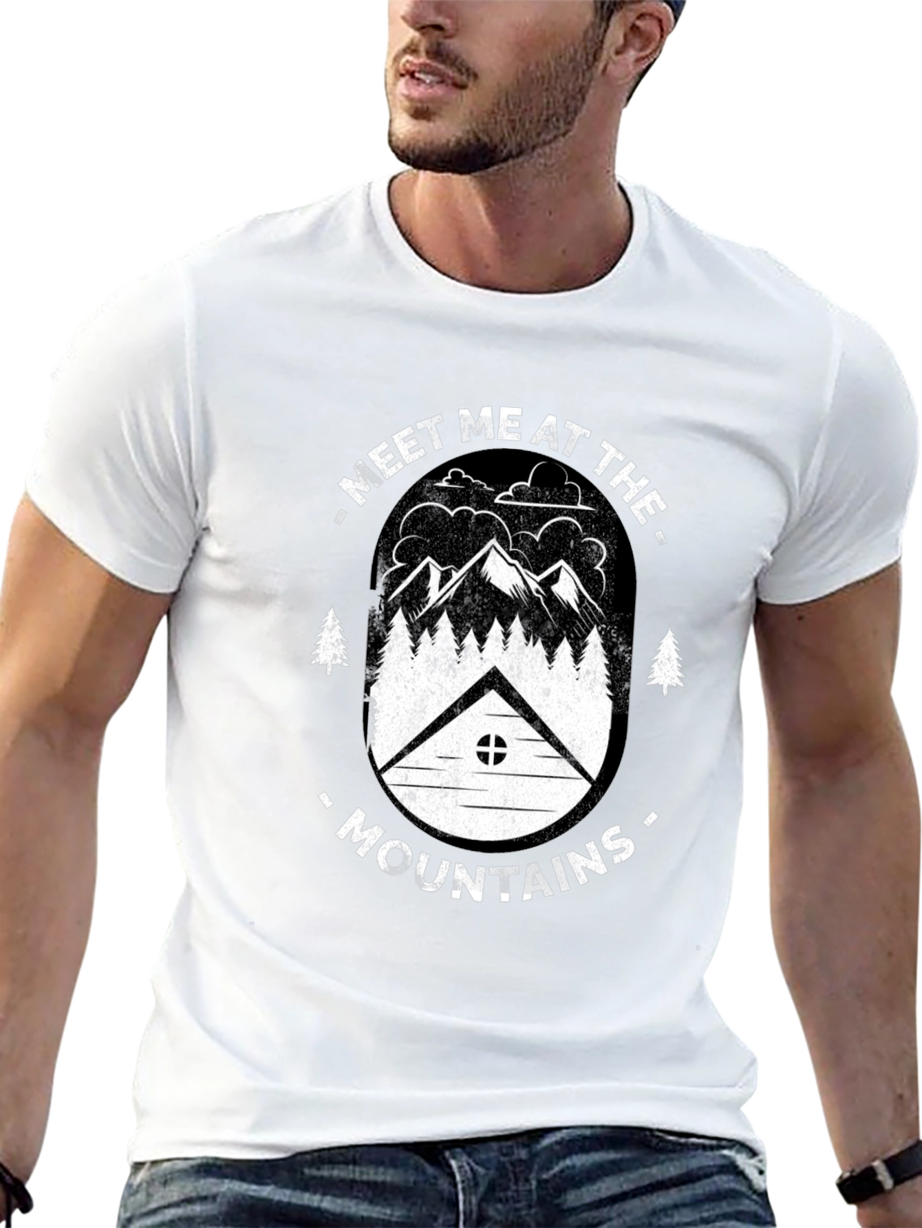 Camiseta Negra Meet Me At The Mountains