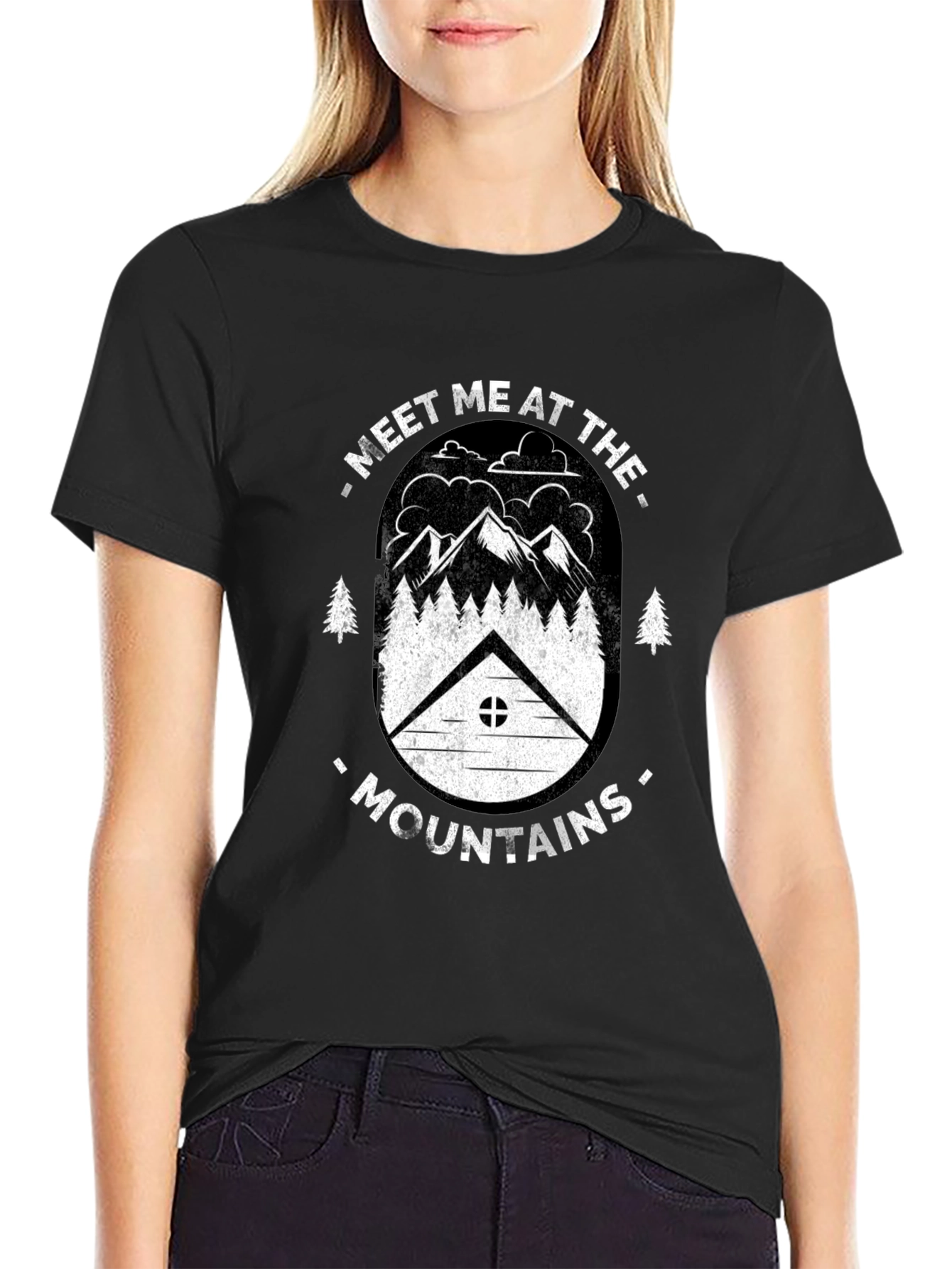 Camiseta Negra Meet Me At The Mountains