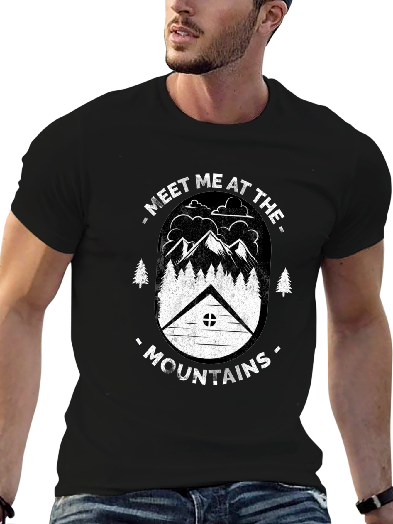 Camiseta Negra Meet Me At The Mountains