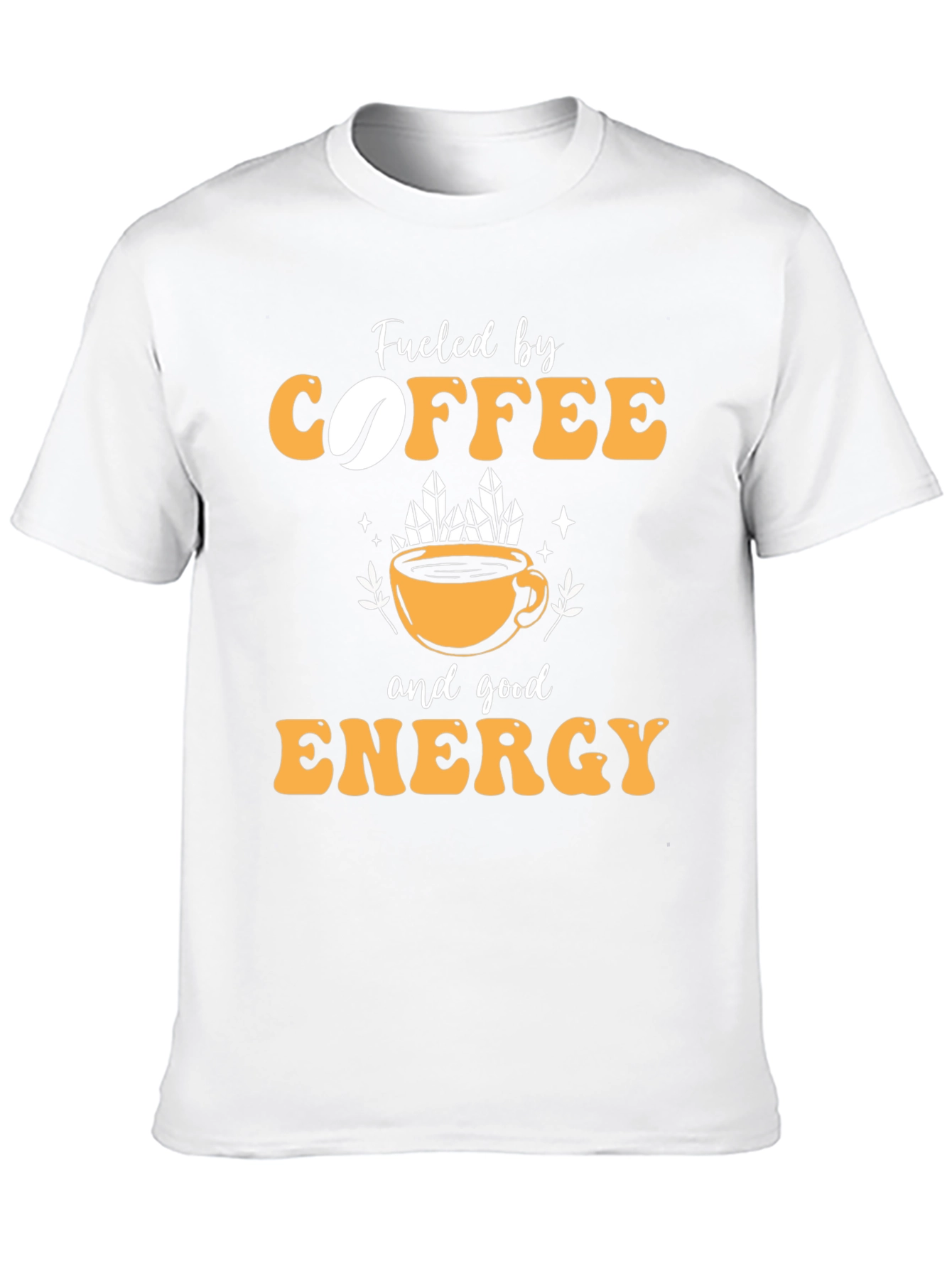 Camiseta Negra con Diseño Coffee & Energy