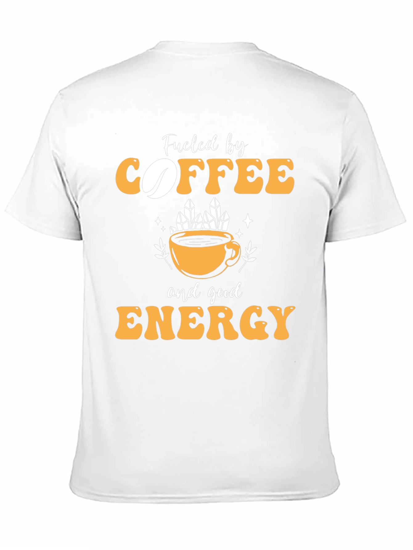 Camiseta Negra con Diseño Coffee & Energy