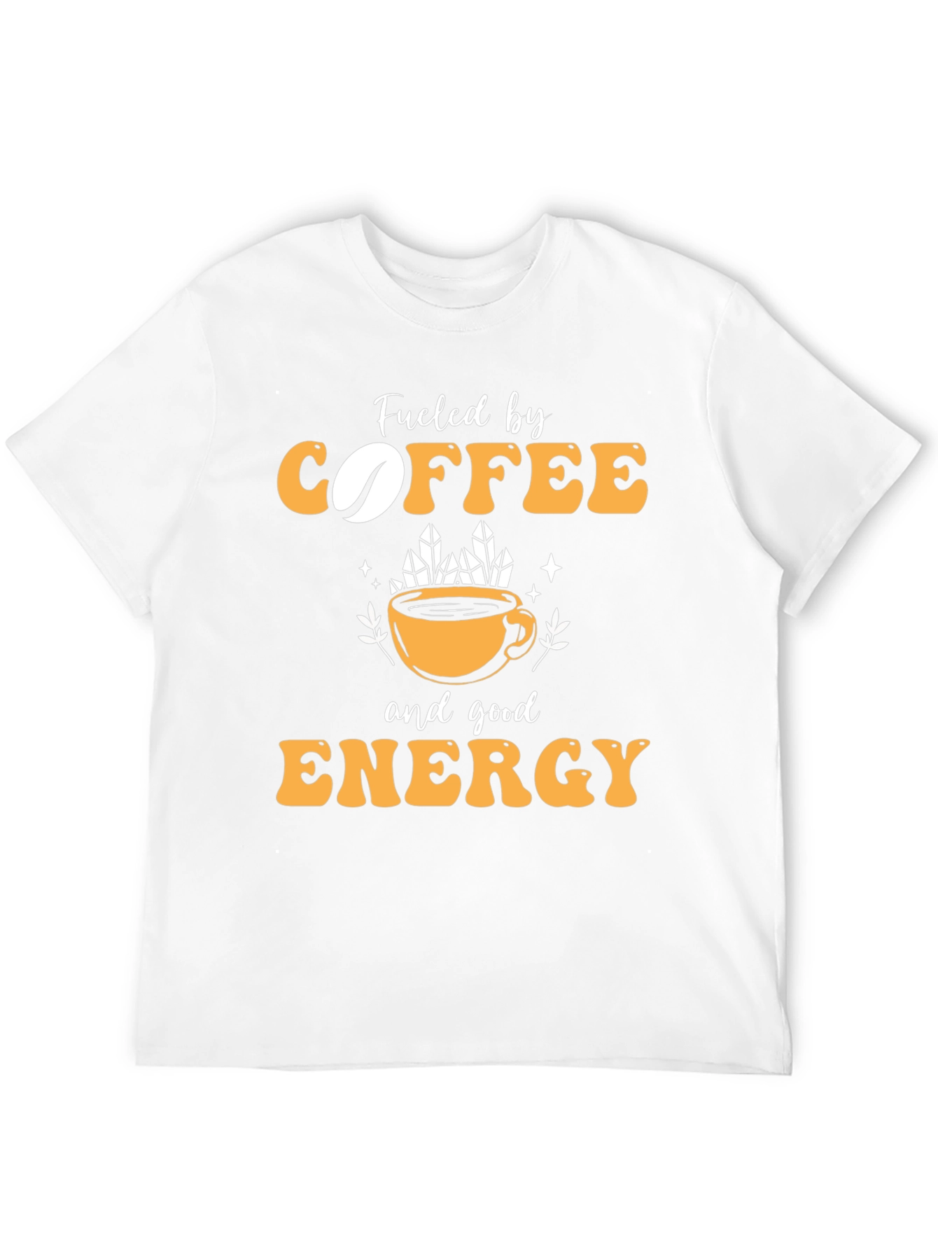 Camiseta Negra con Diseño Coffee & Energy