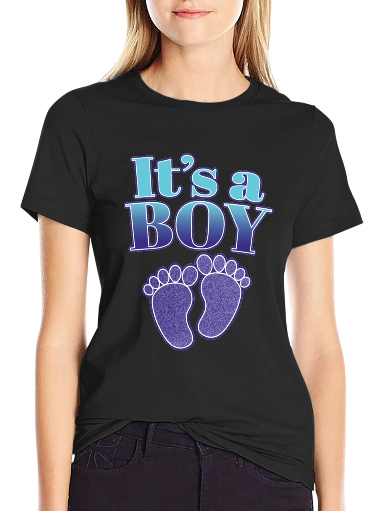 Camiseta Es un niño para futura mamá y papá