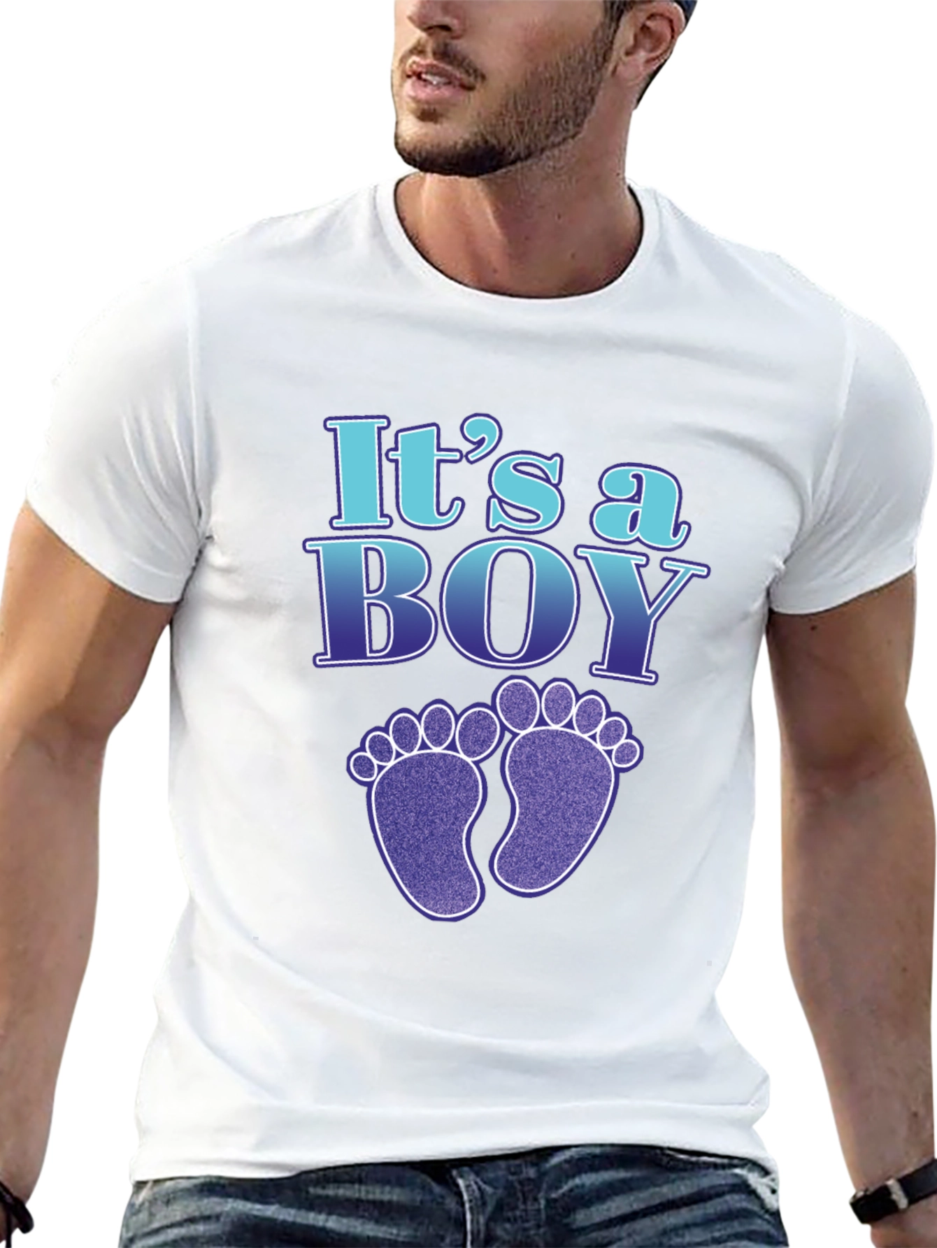 Camiseta Es un niño para futura mamá y papá