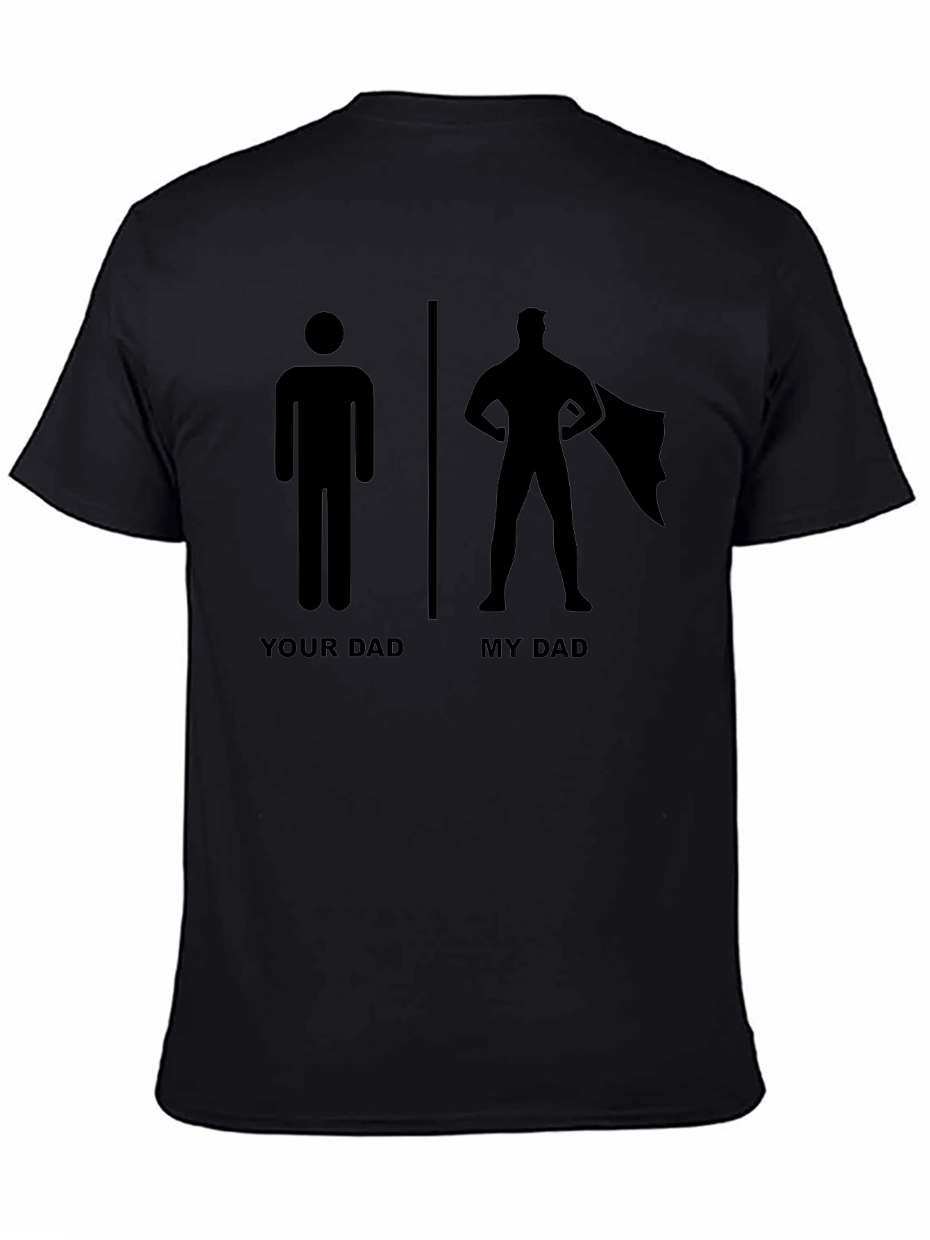 Camiseta Negra Mi Papá es un Superhéroe