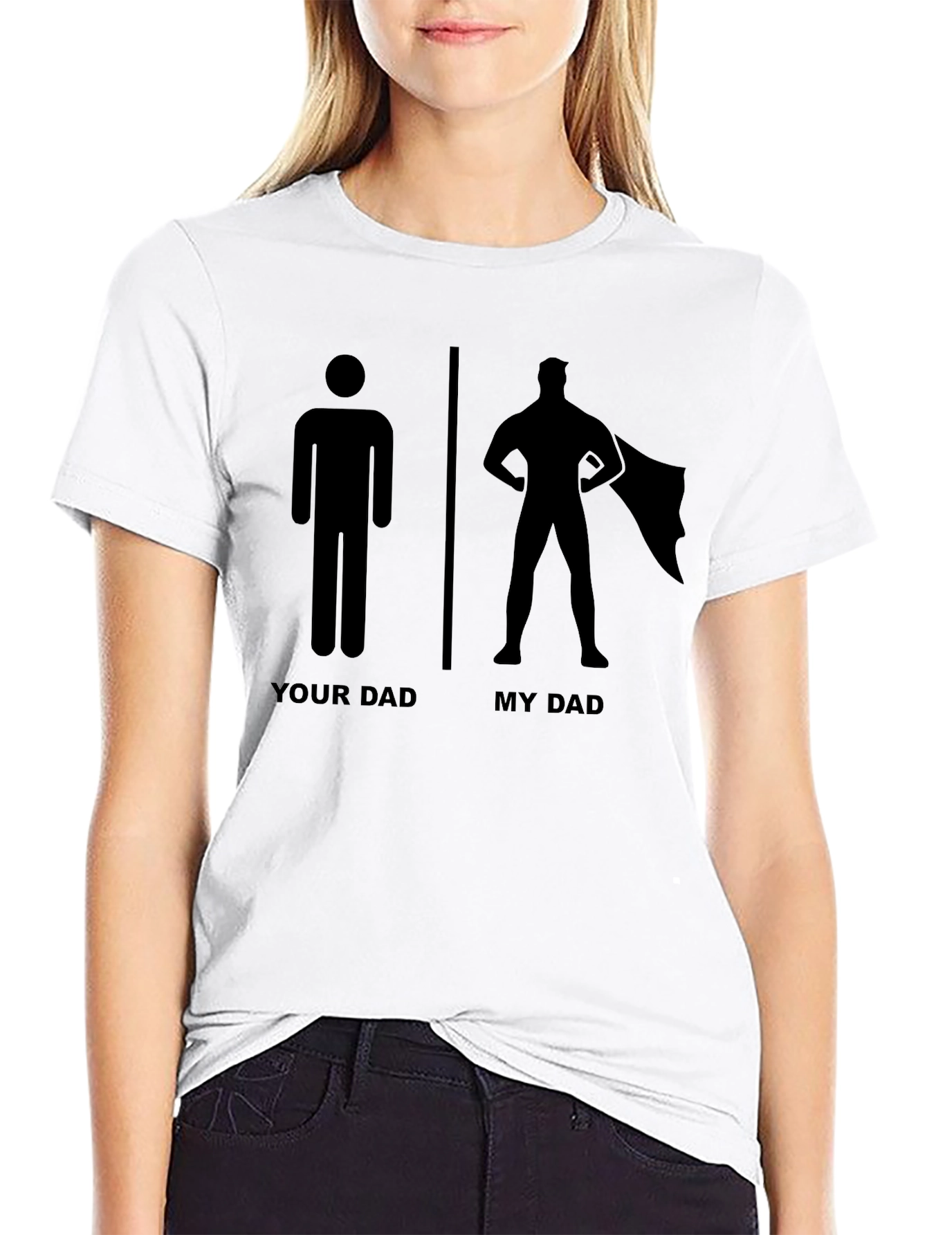 Camiseta Negra Mi Papá es un Superhéroe
