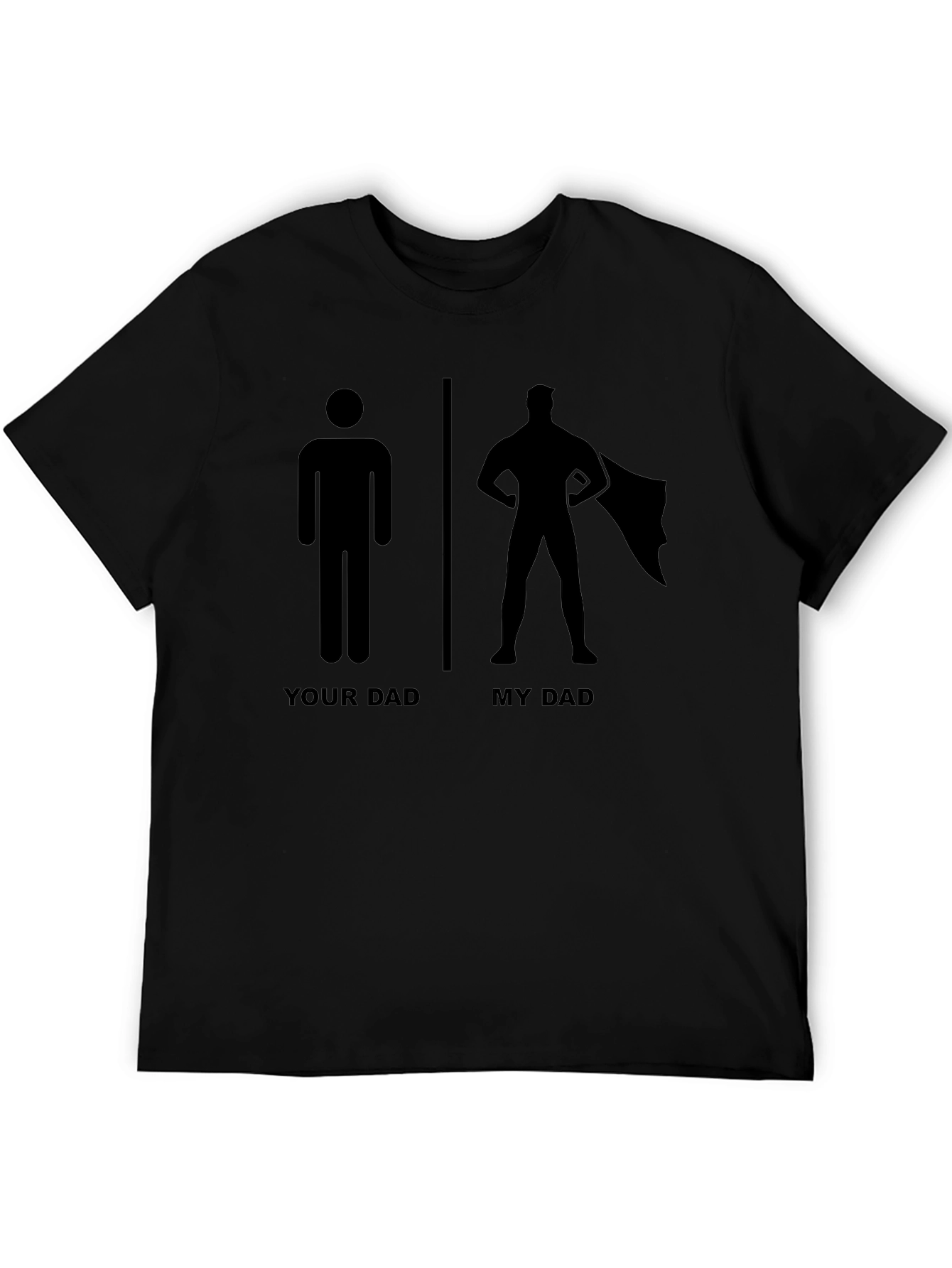 Camiseta Negra Mi Papá es un Superhéroe