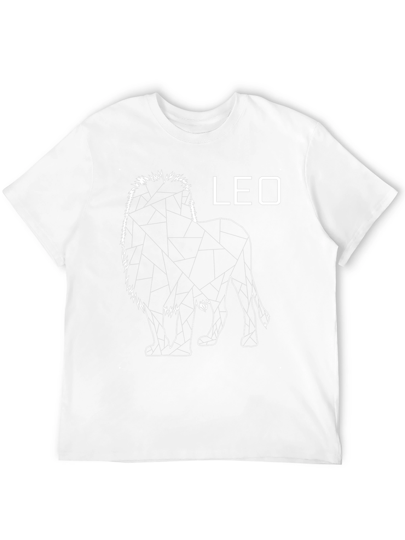 Camiseta Negra con Diseño de León - Signo Leo