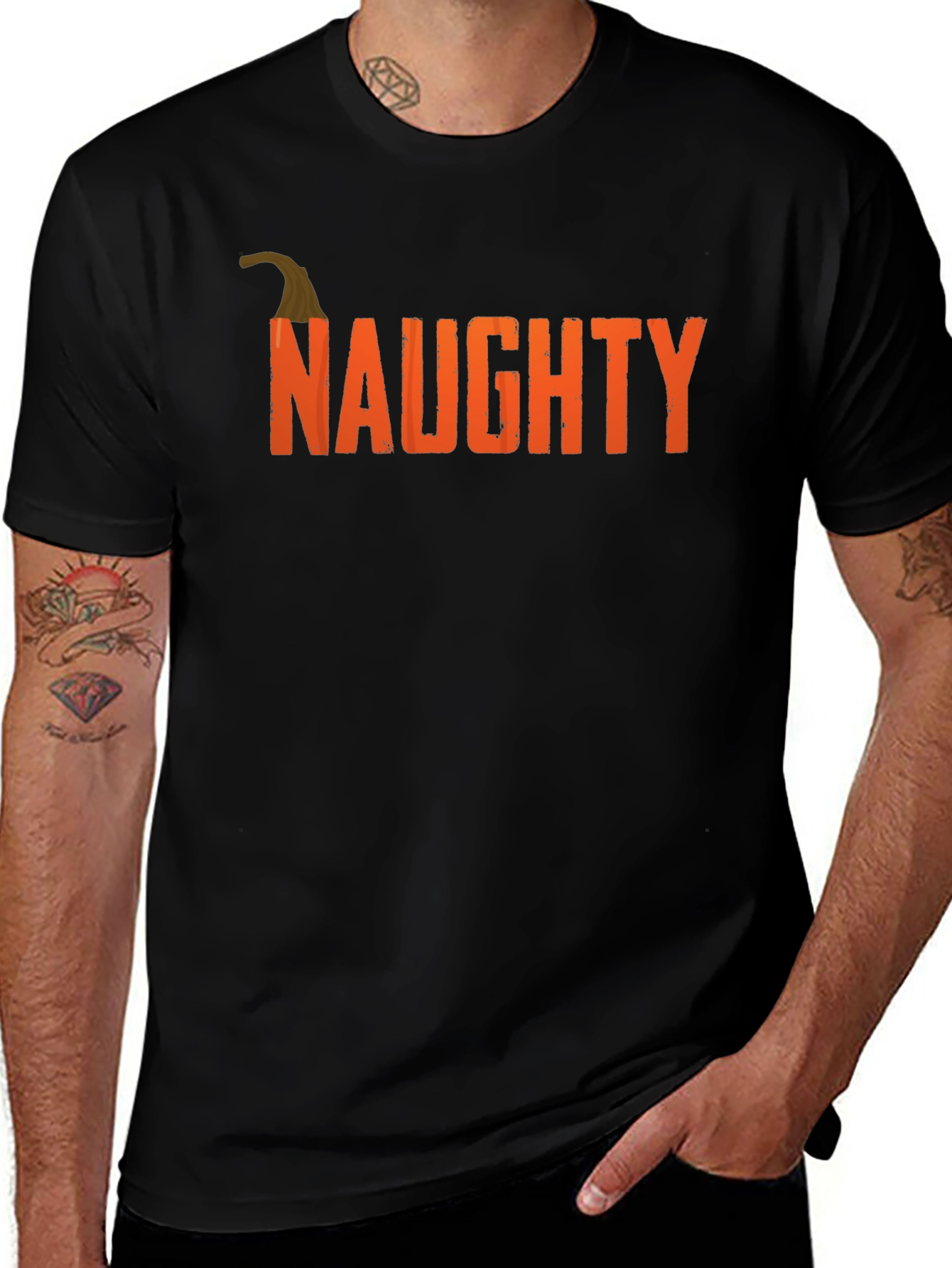 Camiseta Negra Naughty Pumpkin