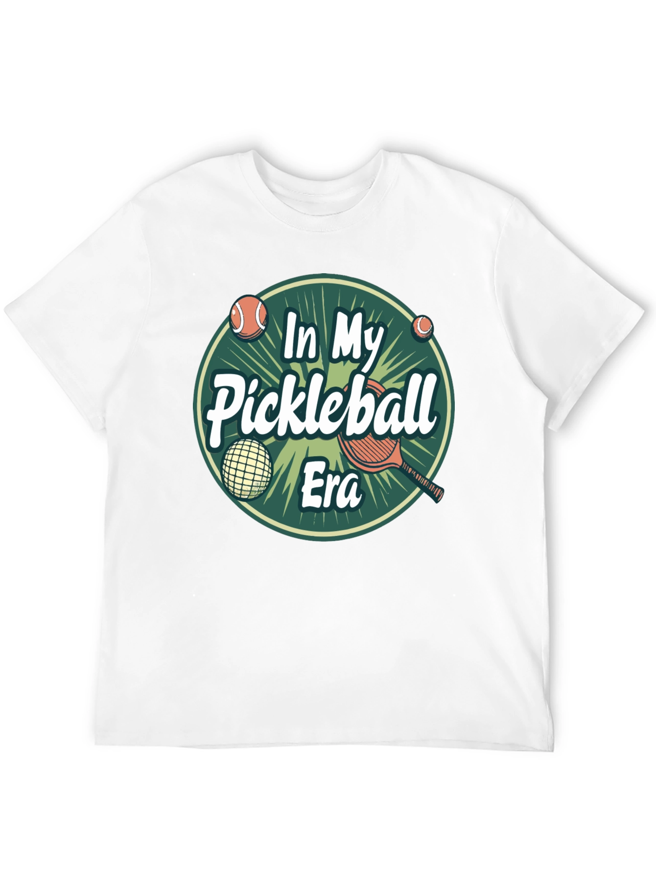 Camiseta Negra In My Pickleball Era Unisex