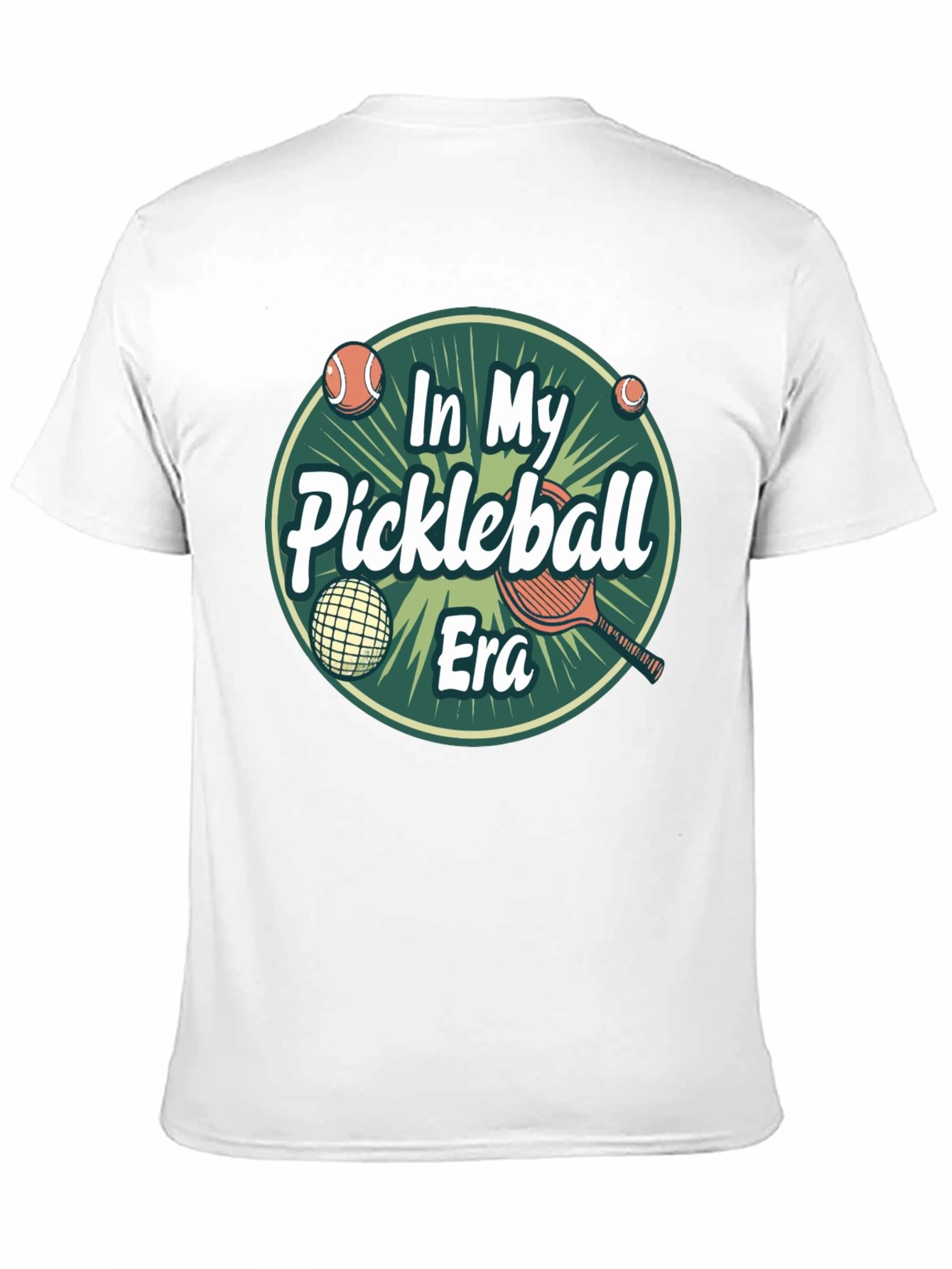 Camiseta Negra In My Pickleball Era Unisex